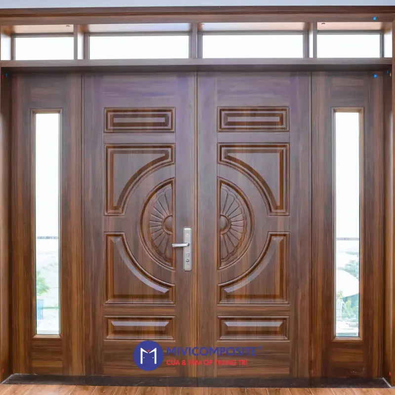 Cửa nhựa lõi thép vân gỗ