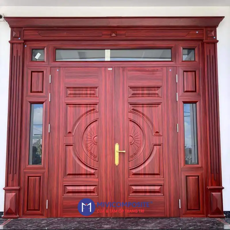 Cửa nhựa lõi thép vân gỗ