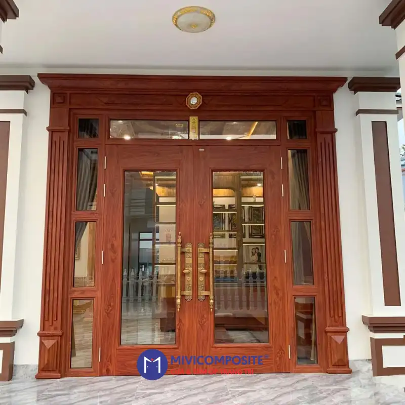 Cửa nhựa lõi thép vân gỗ