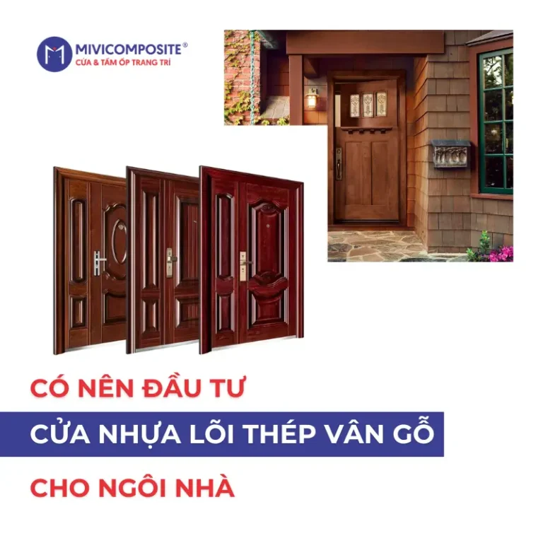 Cửa nhựa lõi thép vân gỗ