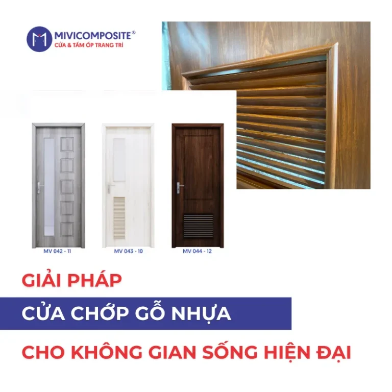 Cửa chớp gỗ nhựa