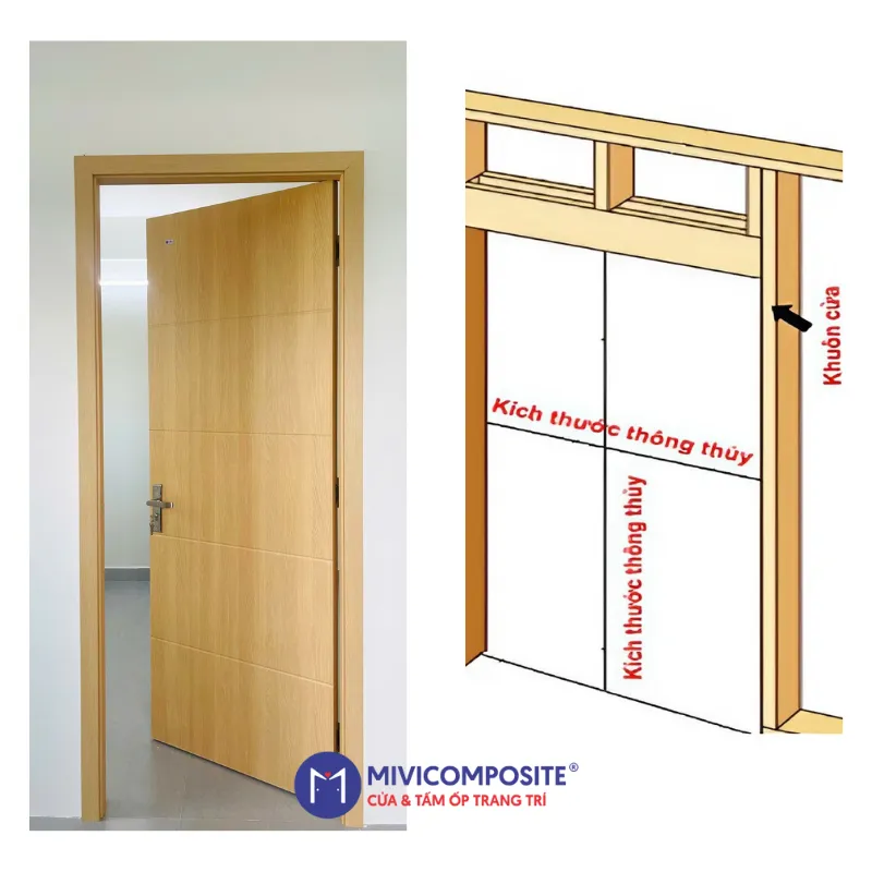 Cửa phòng ngủ composite