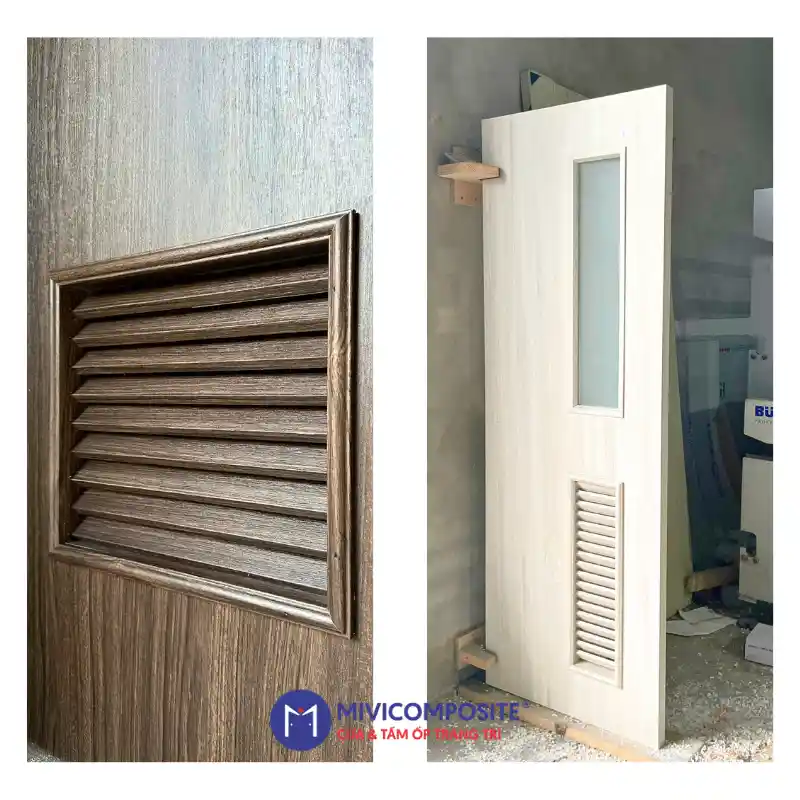 Cửa chớp gỗ nhựa