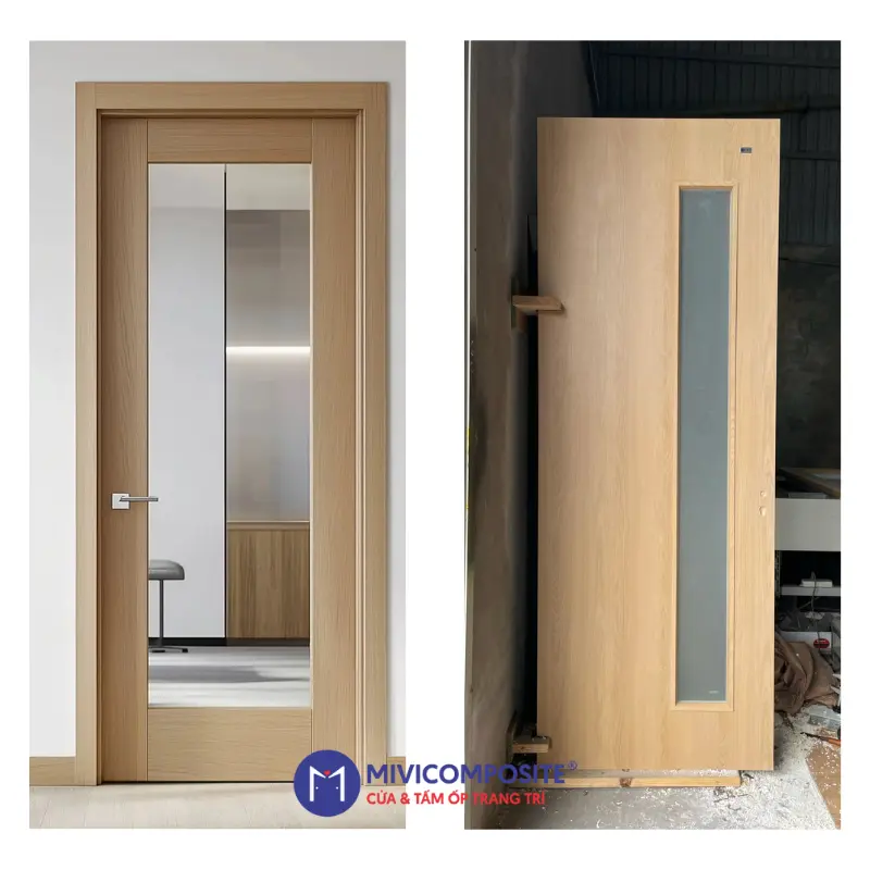 Cửa kính khung gỗ