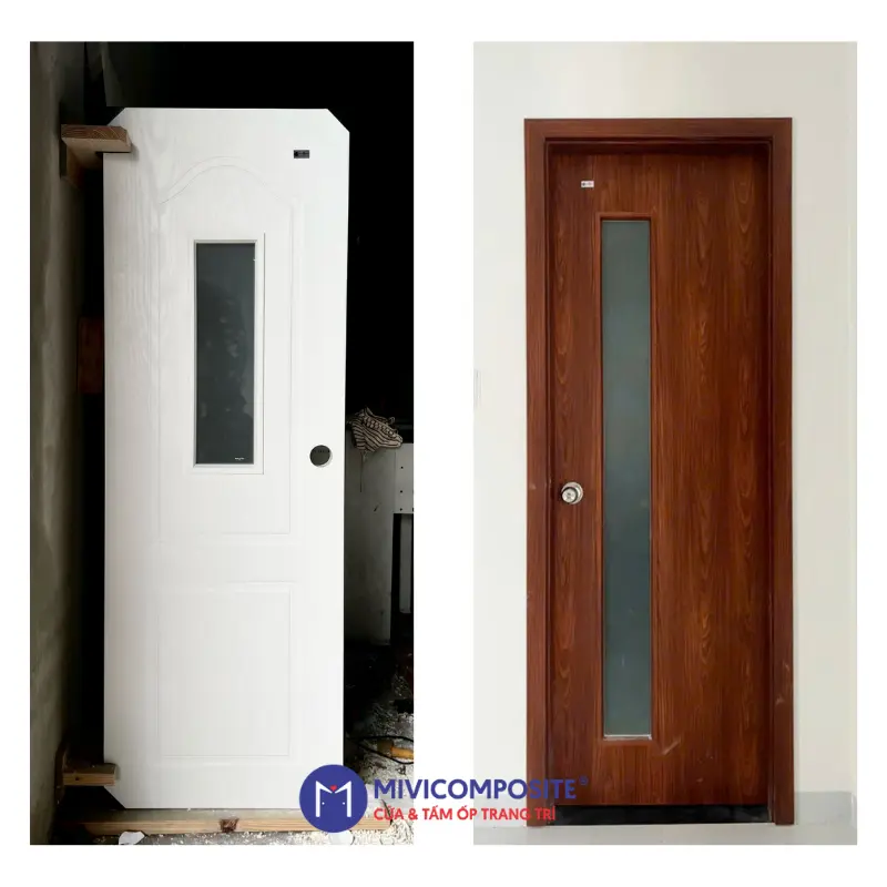 Cửa kính khung gỗ