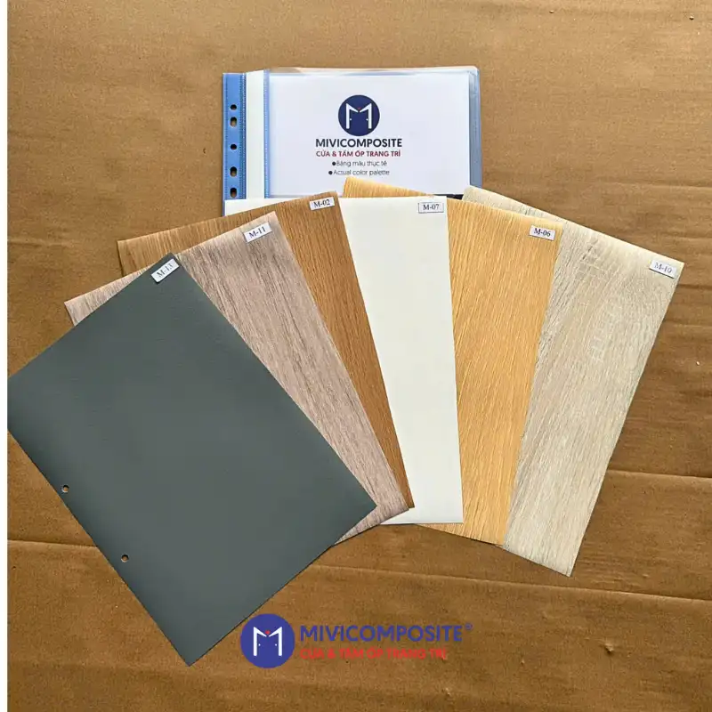 Bảng màu cửa nhựa composite