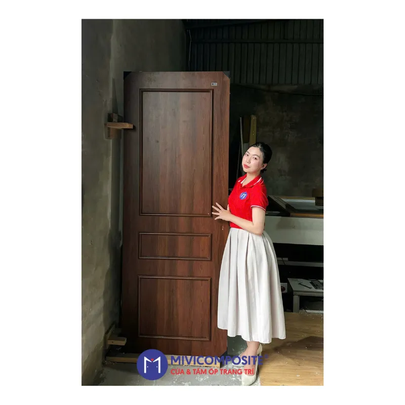 Cửa gỗ chỉ nổi composite