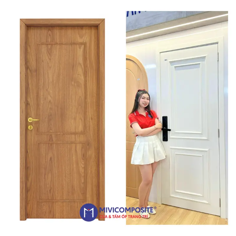 Cửa gỗ chỉ nổi composite
