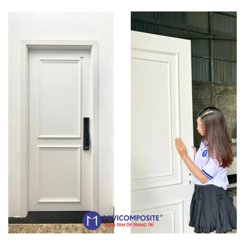 Cửa gỗ chỉ nổi composite