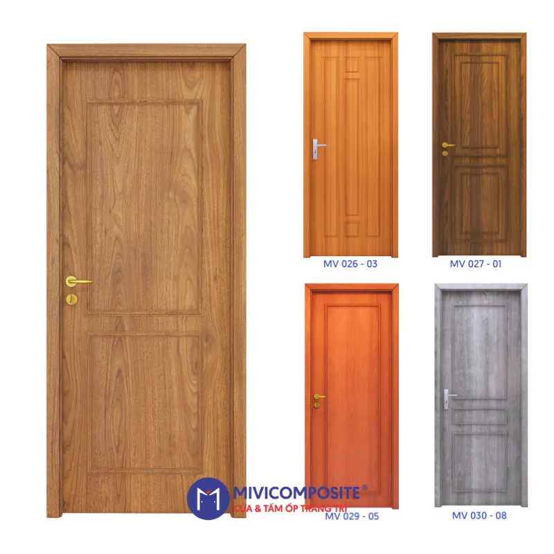 Cửa gỗ chỉ nổi composite