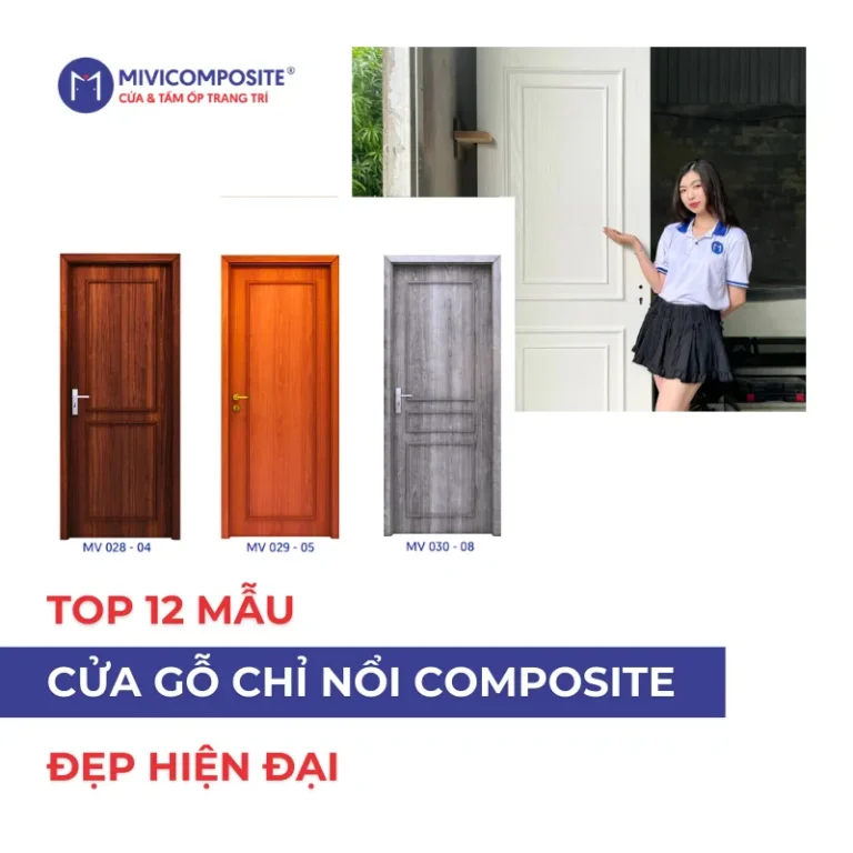 Cửa gỗ chỉ nổi composite