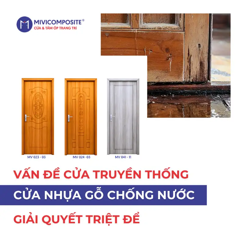 Cửa nhựa gỗ chống nước