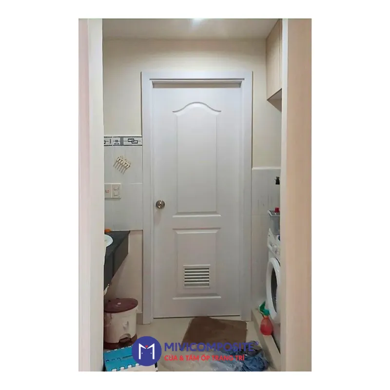 Cửa toilet nhựa giả gỗ