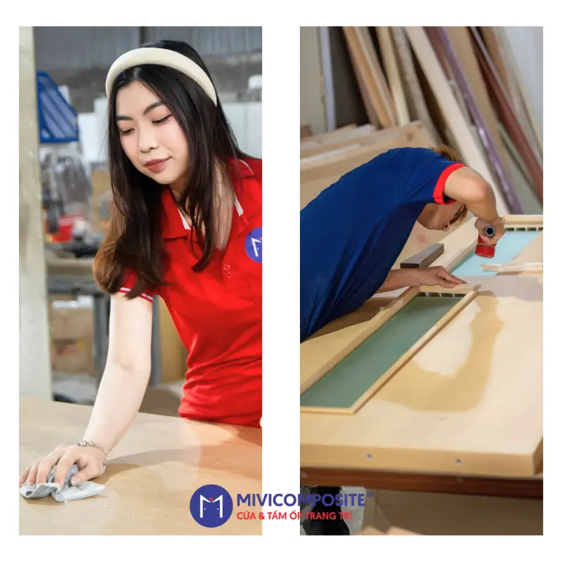 Cửa toilet nhựa giả gỗ