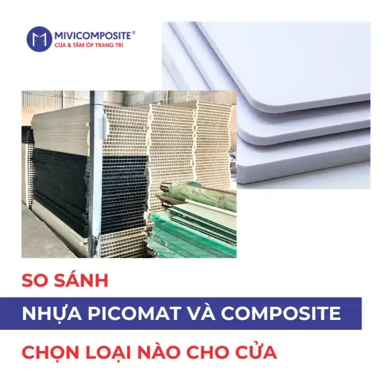So sánh nhựa Picomat và Composite