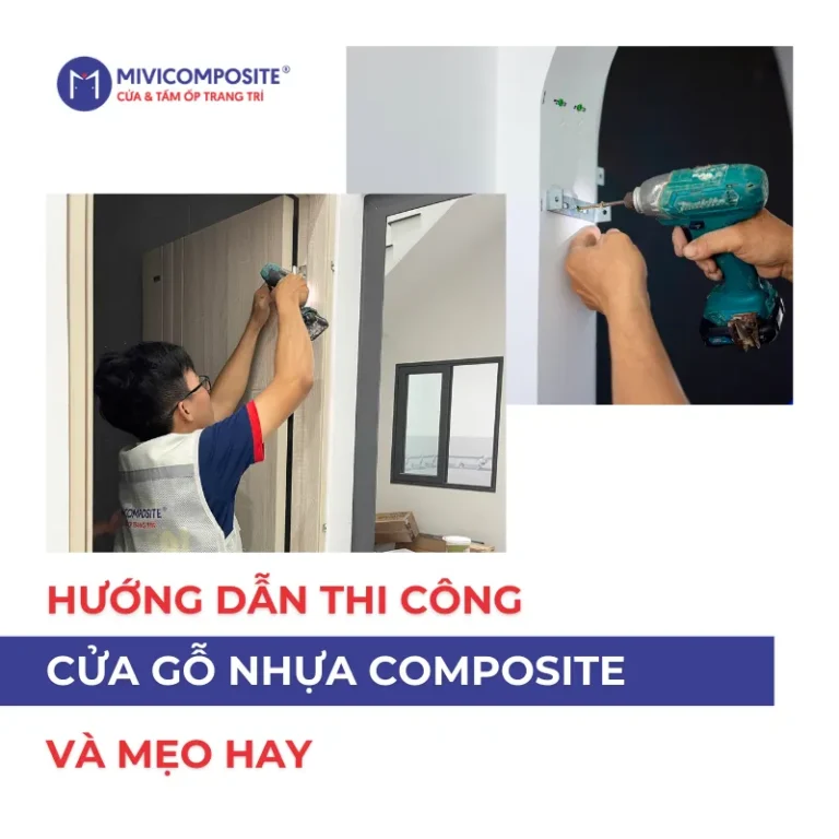 Thi công cửa gỗ nhựa composite
