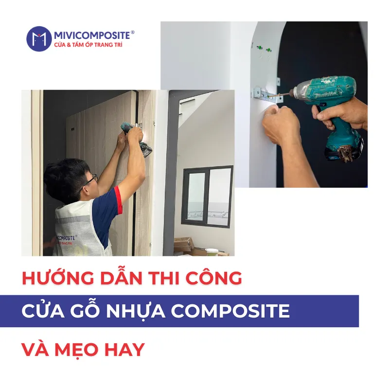 Thi công cửa gỗ nhựa composite