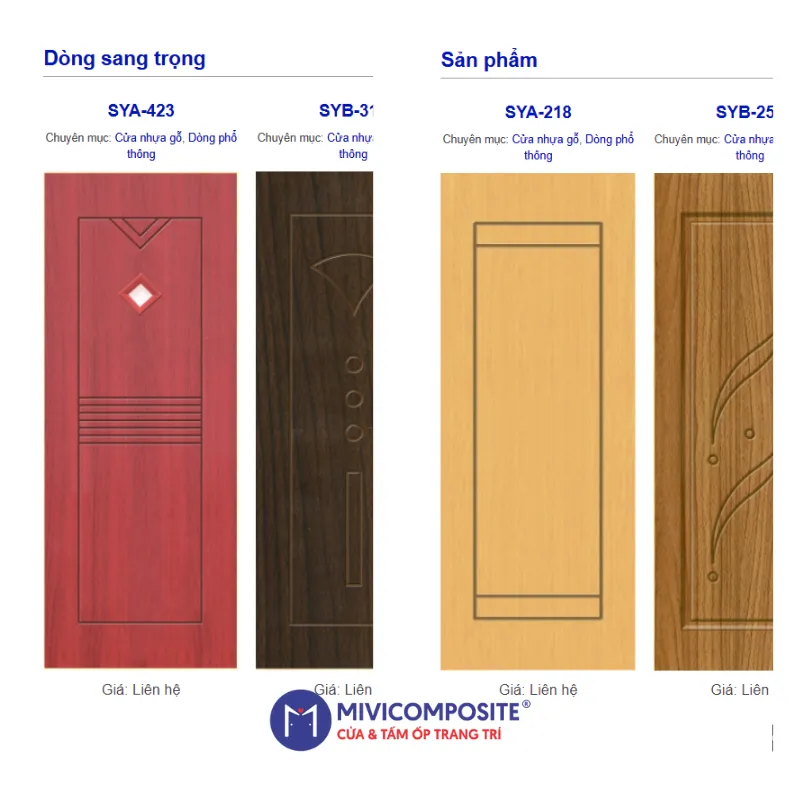 Xưởng sản xuất cửa composite