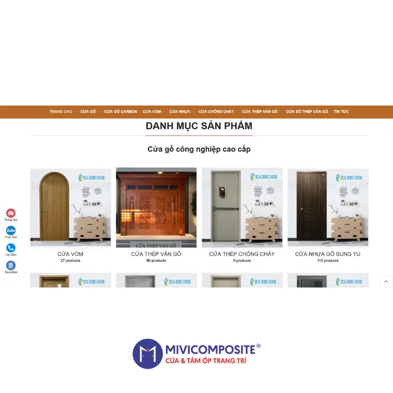 Xưởng sản xuất cửa composite