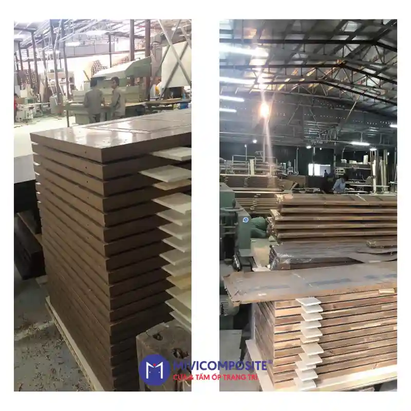 Xưởng sản xuất cửa composite