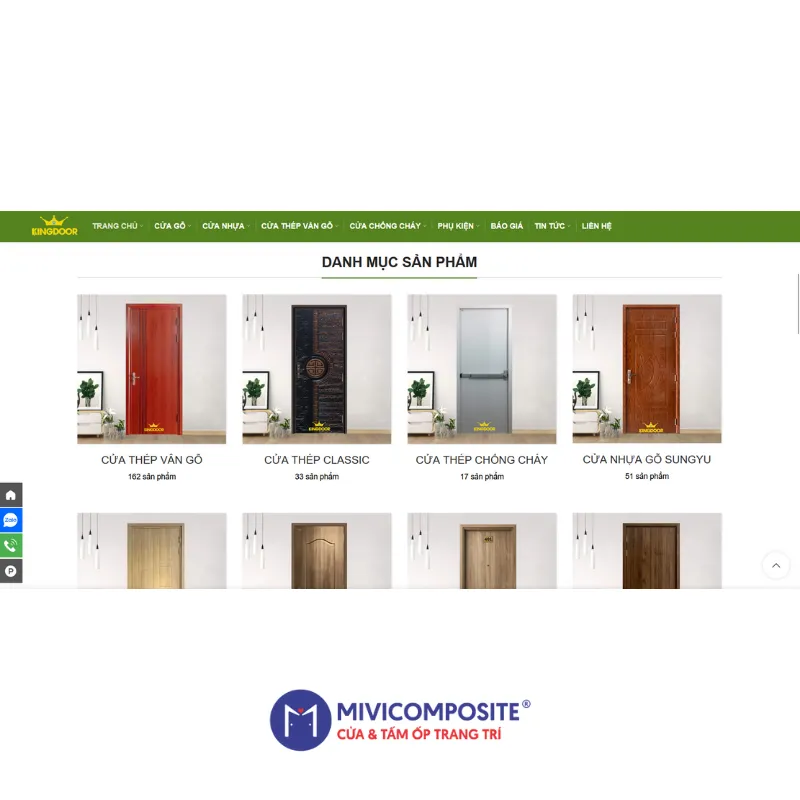 Xưởng sản xuất cửa composite