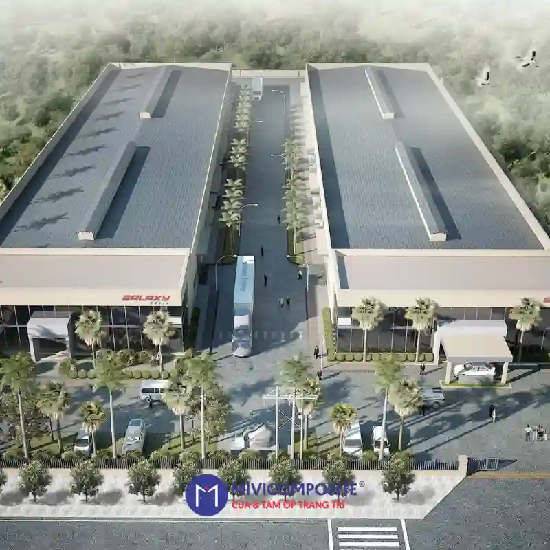 Xưởng sản xuất cửa composite