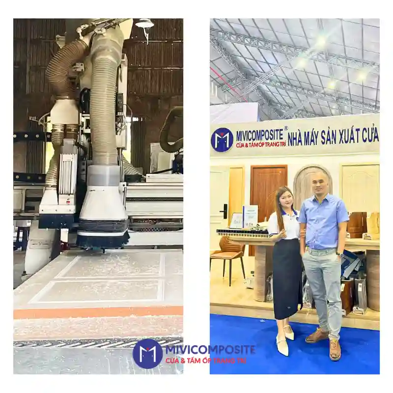 Xưởng sản xuất cửa composite