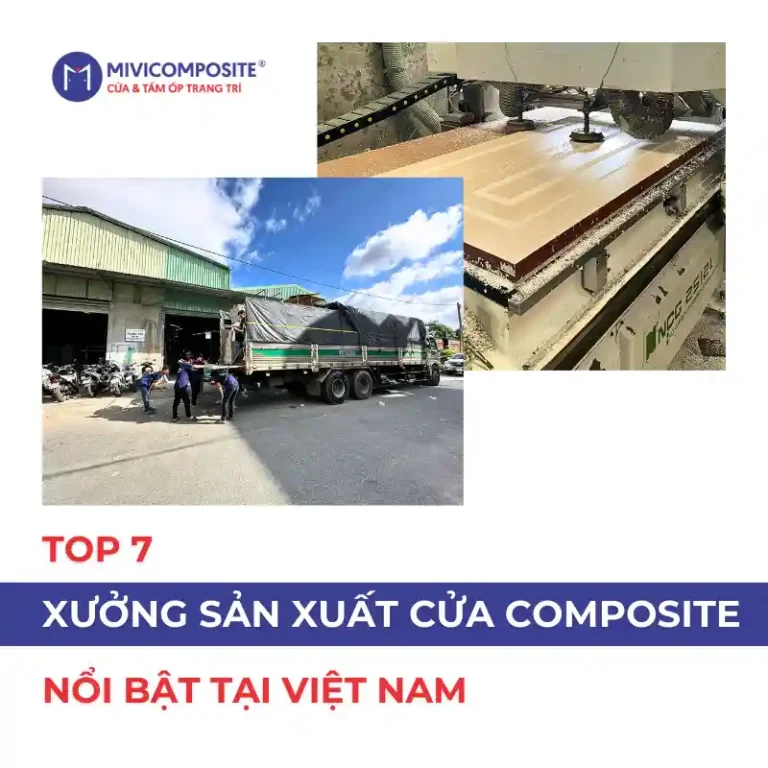Xưởng sản xuất cửa composite