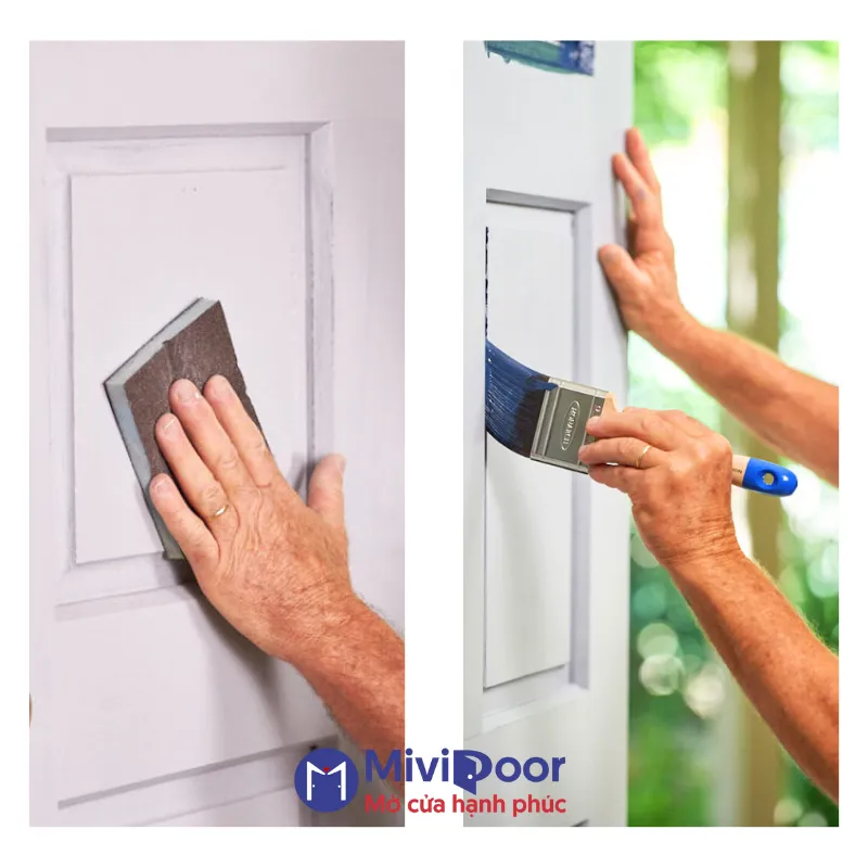 Sơn cửa composite