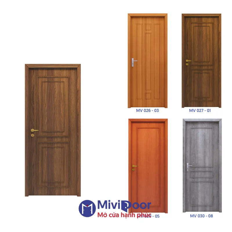 Các loại cửa nhựa giả gỗ