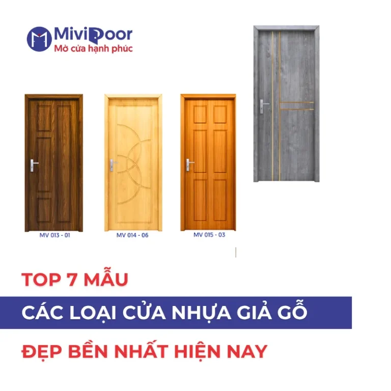 Các loại cửa nhựa giả gỗ
