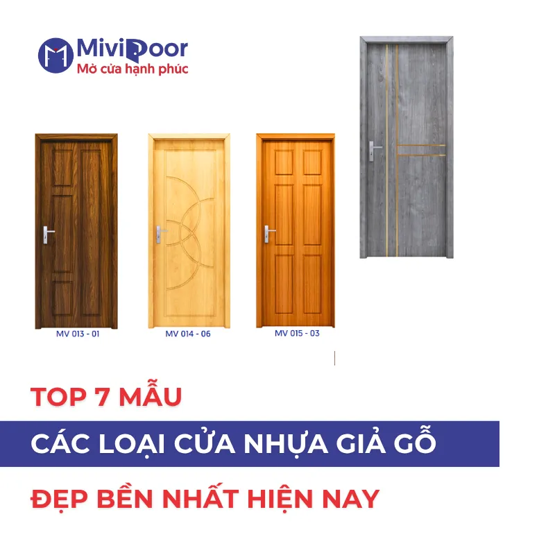 Các loại cửa nhựa giả gỗ