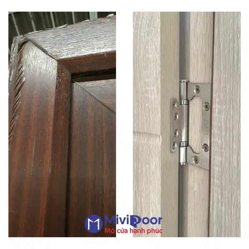 Cửa composite bị xệ cánh