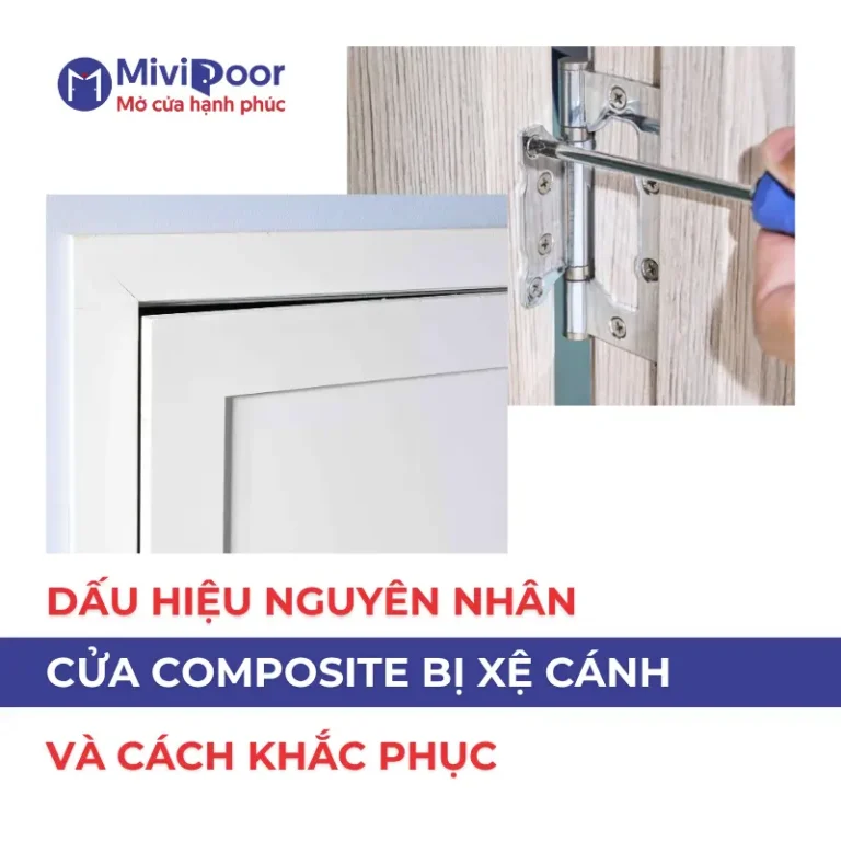 Cửa composite bị xệ cánh