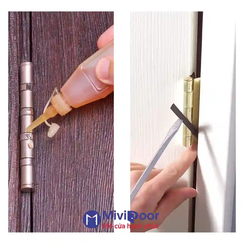 Cửa composite bị xệ cánh