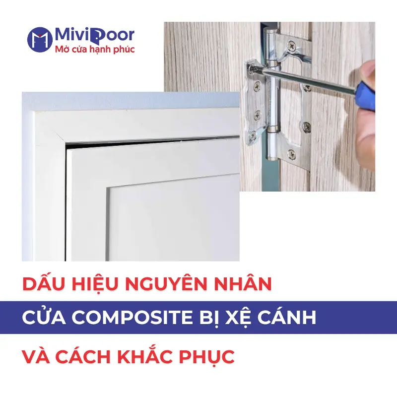 Cửa composite bị xệ cánh