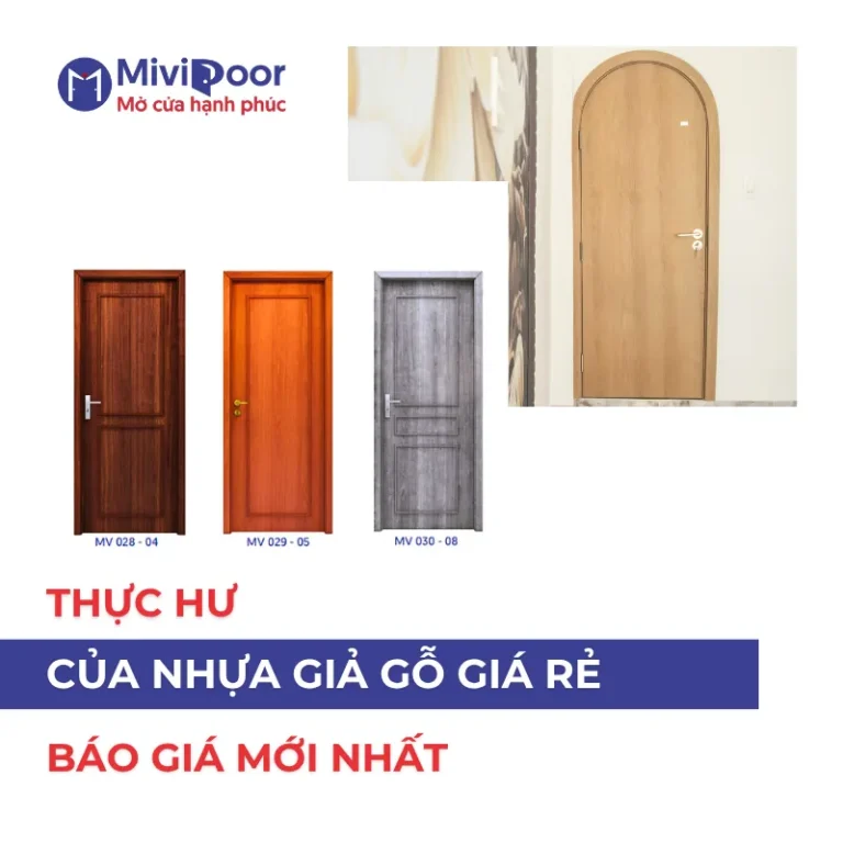 Cửa nhựa giả gỗ giá rẻ