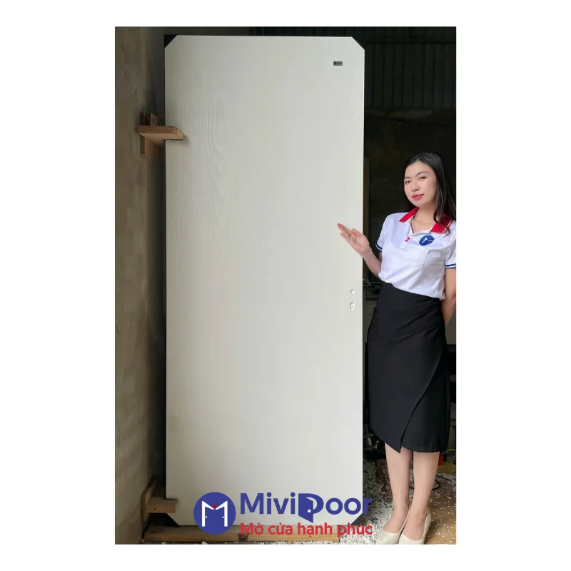 Cửa nhựa giả gỗ trắng