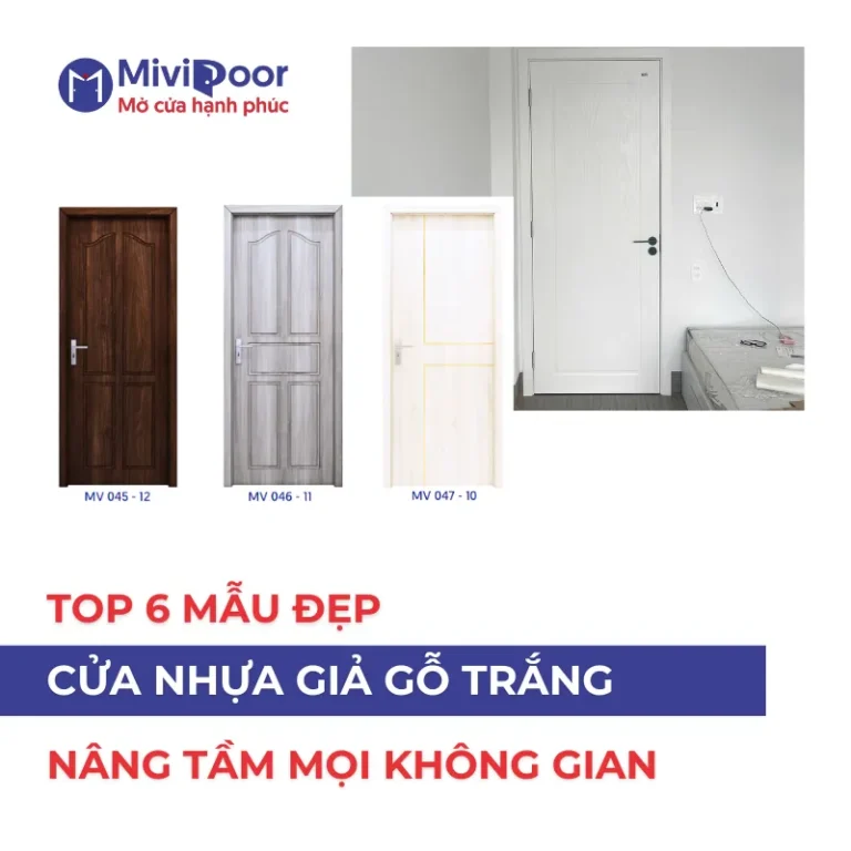 Cửa nhựa giả gỗ trắng
