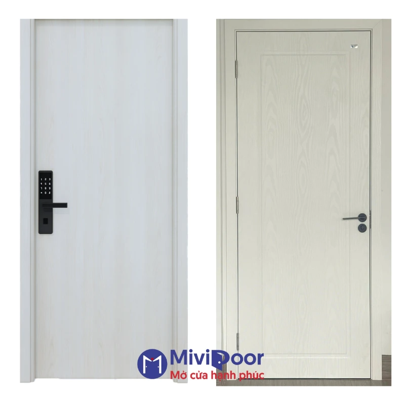 Cửa nhựa giả gỗ trắng
