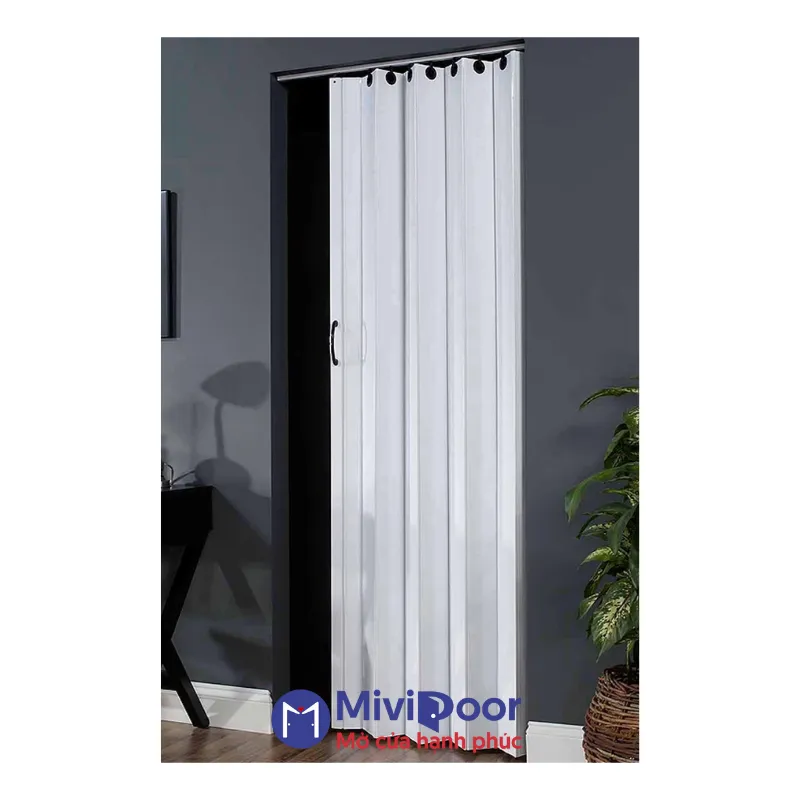 Cửa xếp nhựa phòng ngủ 
