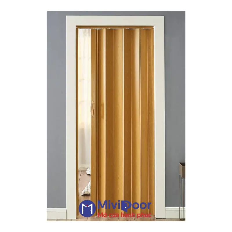Cửa xếp nhựa phòng ngủ 