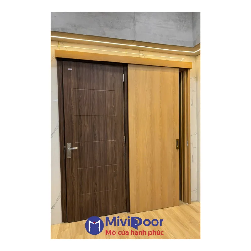 Cửa xếp nhựa phòng ngủ 