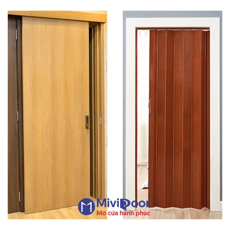 Cửa xếp phòng tắm