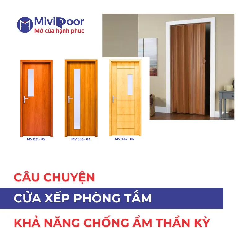 Cửa xếp phòng tắm