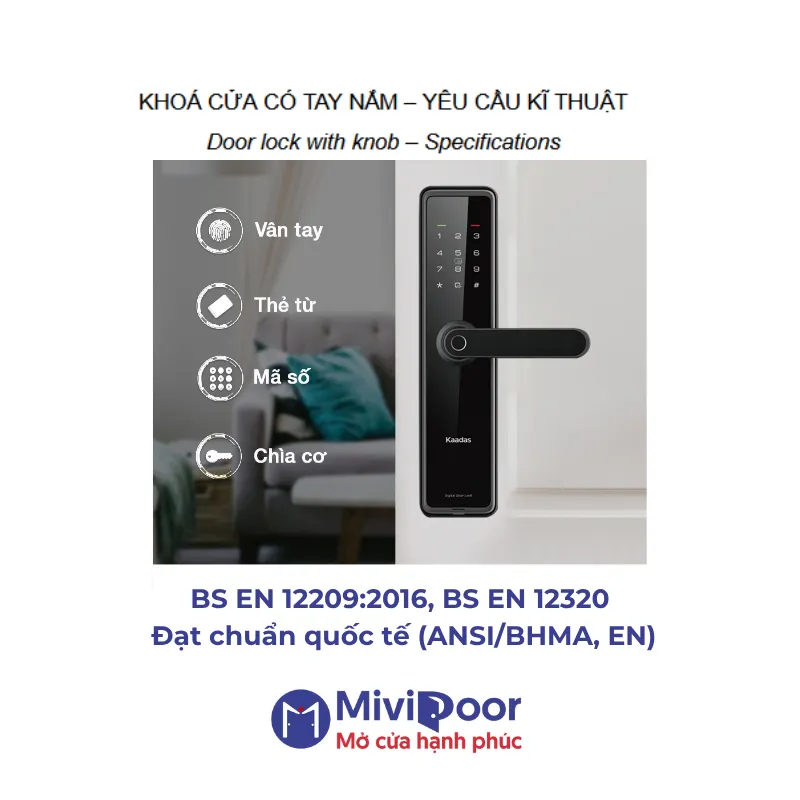 Khóa cửa composite cho không gian