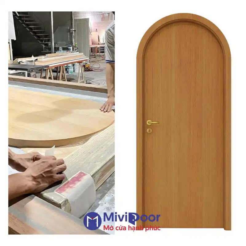 Phủ phim cửa composite