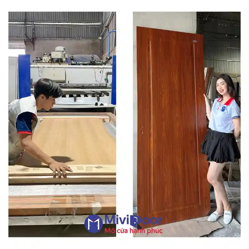 Phủ phim cửa composite