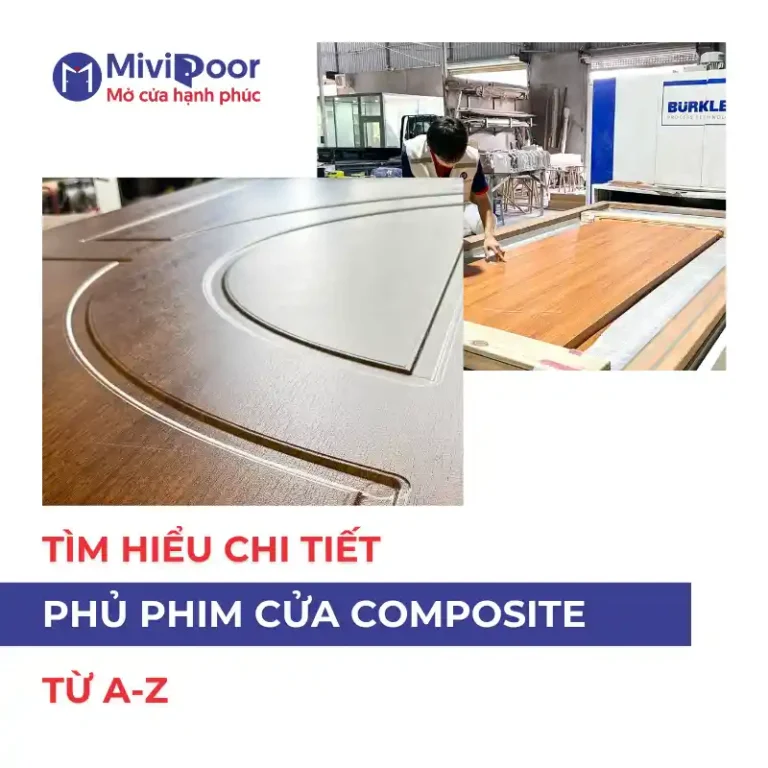 Phủ phim cửa composite