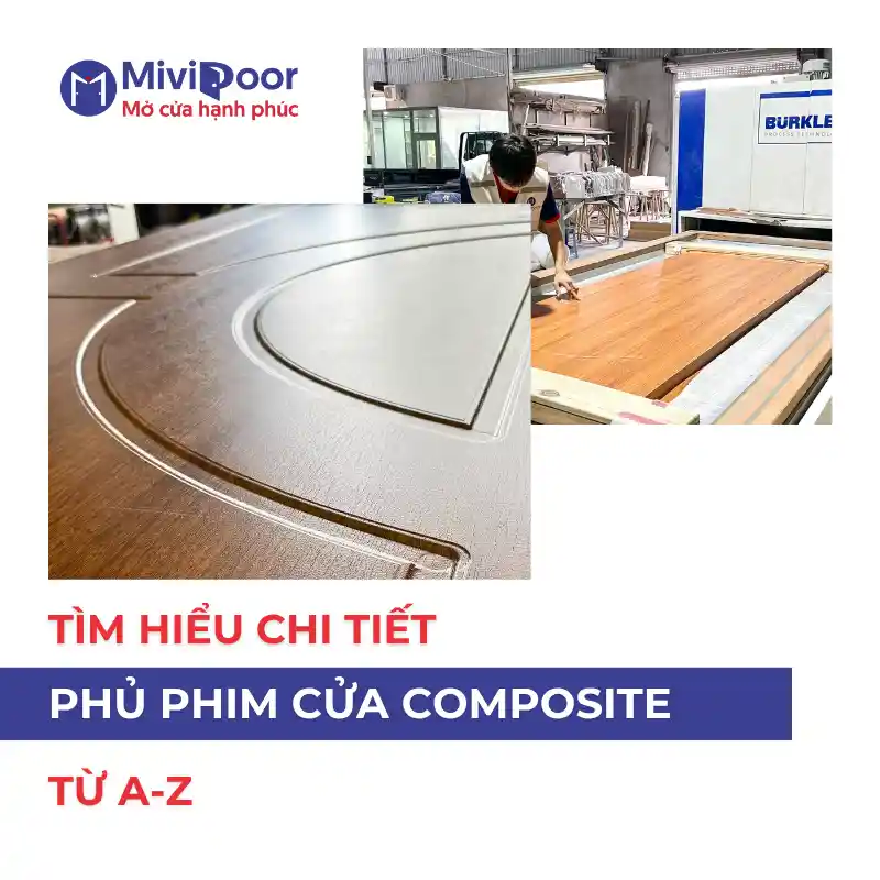 Phủ phim cửa composite